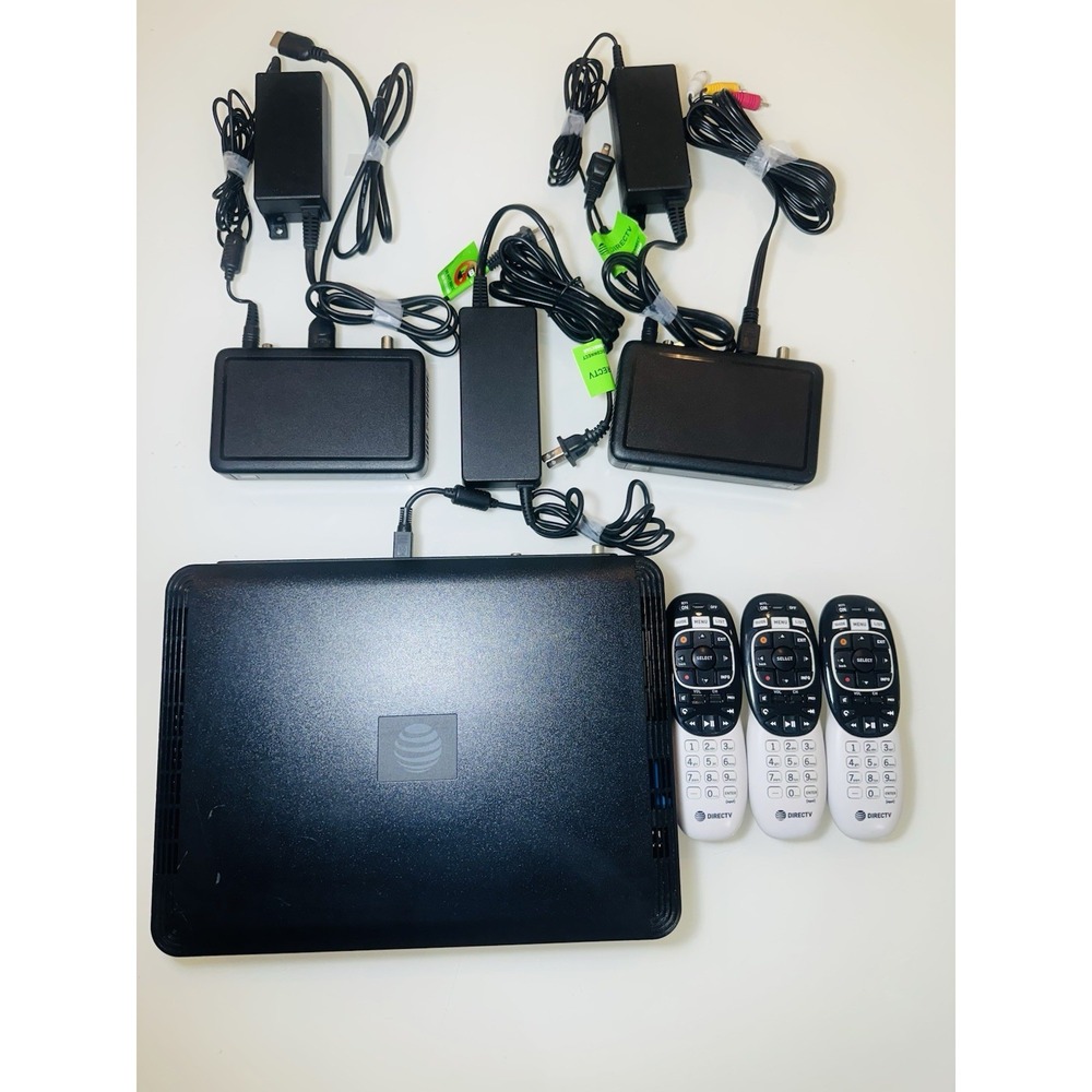 Direct TV HR54-700 Genie HD DVR Receiver & 2 Genie Mini w/Power Cords & Remotes